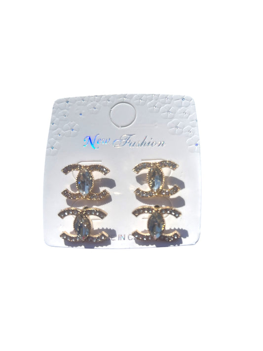 Channel earrings