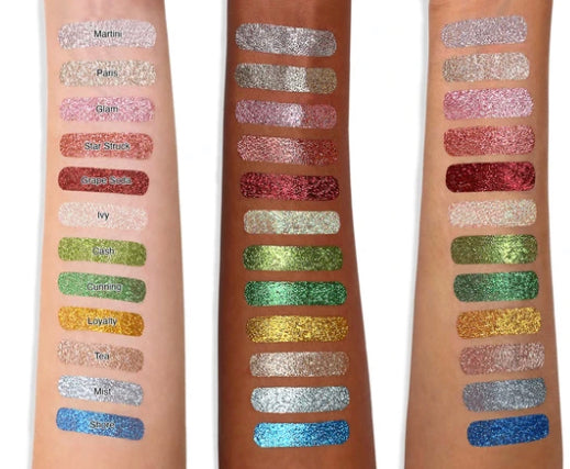 Glazed glitter palette